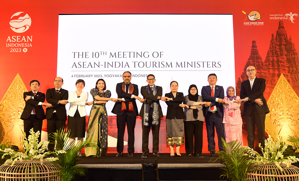 Các lãnh đạo tham dự Hội nghị Bộ trưởng Du lịch ASEAN - Ấn Độ lần thứ 10